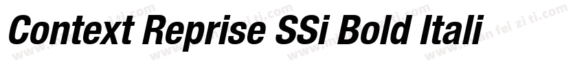 Context Reprise SSi Bold Italic字体转换